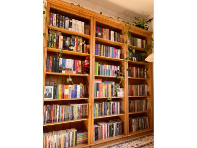 Kit três estantes Biblioteca no acabamento cera natural com toque acetinado | Coleção Biblioteca